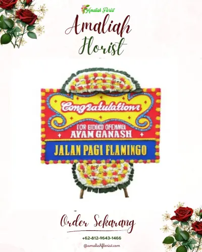 Bunga Papan Congratulation di Kalitekuk